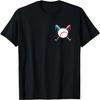 Baseball Bat Drip with Melting Ice Cream Drippy Pocket T-Shirt