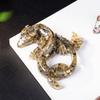 Dragon Resin Crystal Figurine Home Decor With Natural Gemstone Chips For Gift Collectors