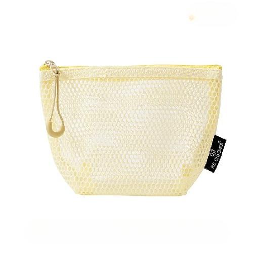 Large-capacity Three-dimensional Triangle Grid Storage Bag Large-capacity Women's Portable Sundries Change Storage Bag Lipstick and Makeup