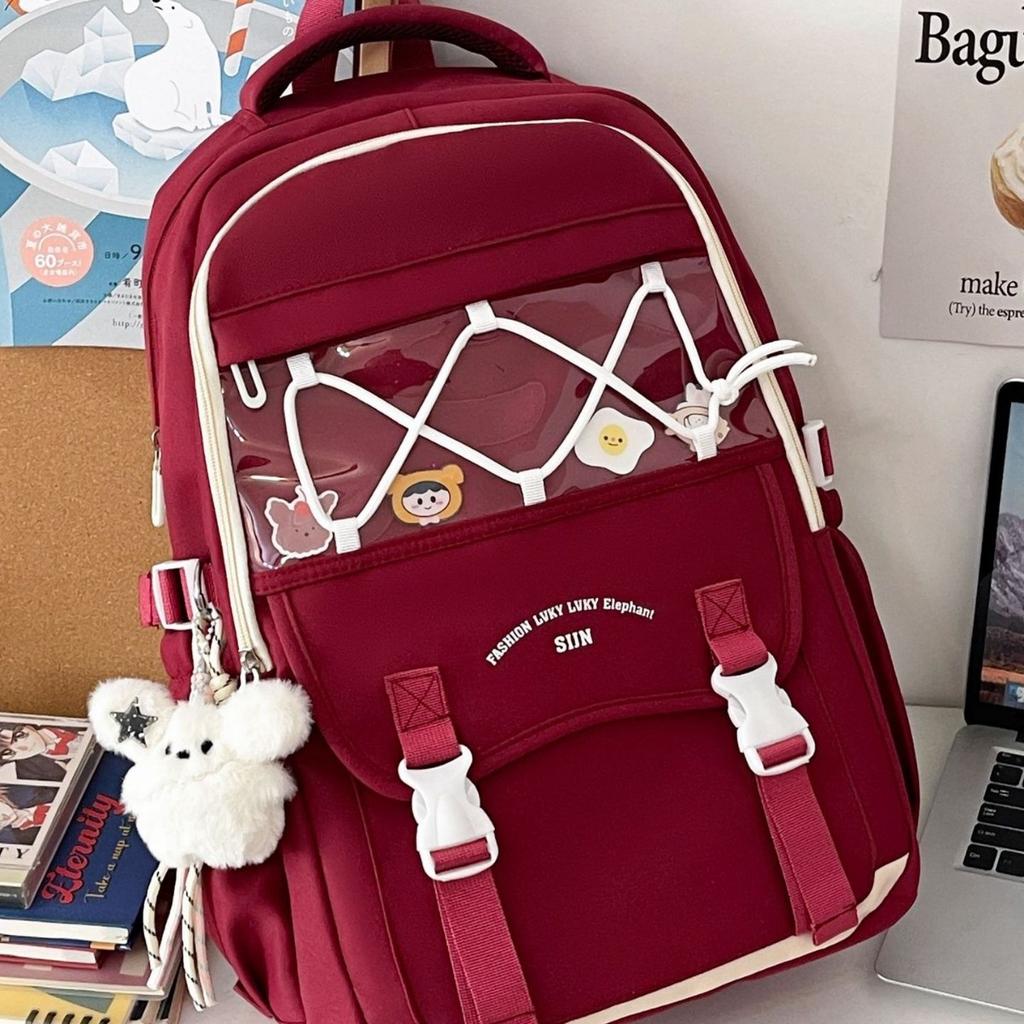 Schoolbag summer new primary school student junior high school student bag fresh and cute large capacity casual versatile trend backpack