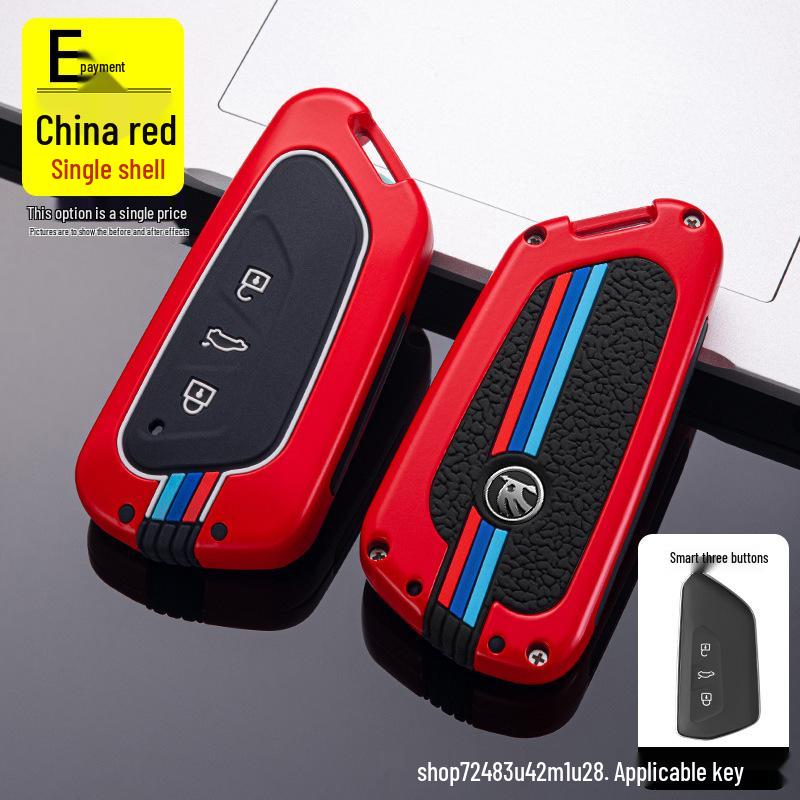 Skoda Octavia PRO 2021 Key Case: Metal Shell & Buckle Design for Women