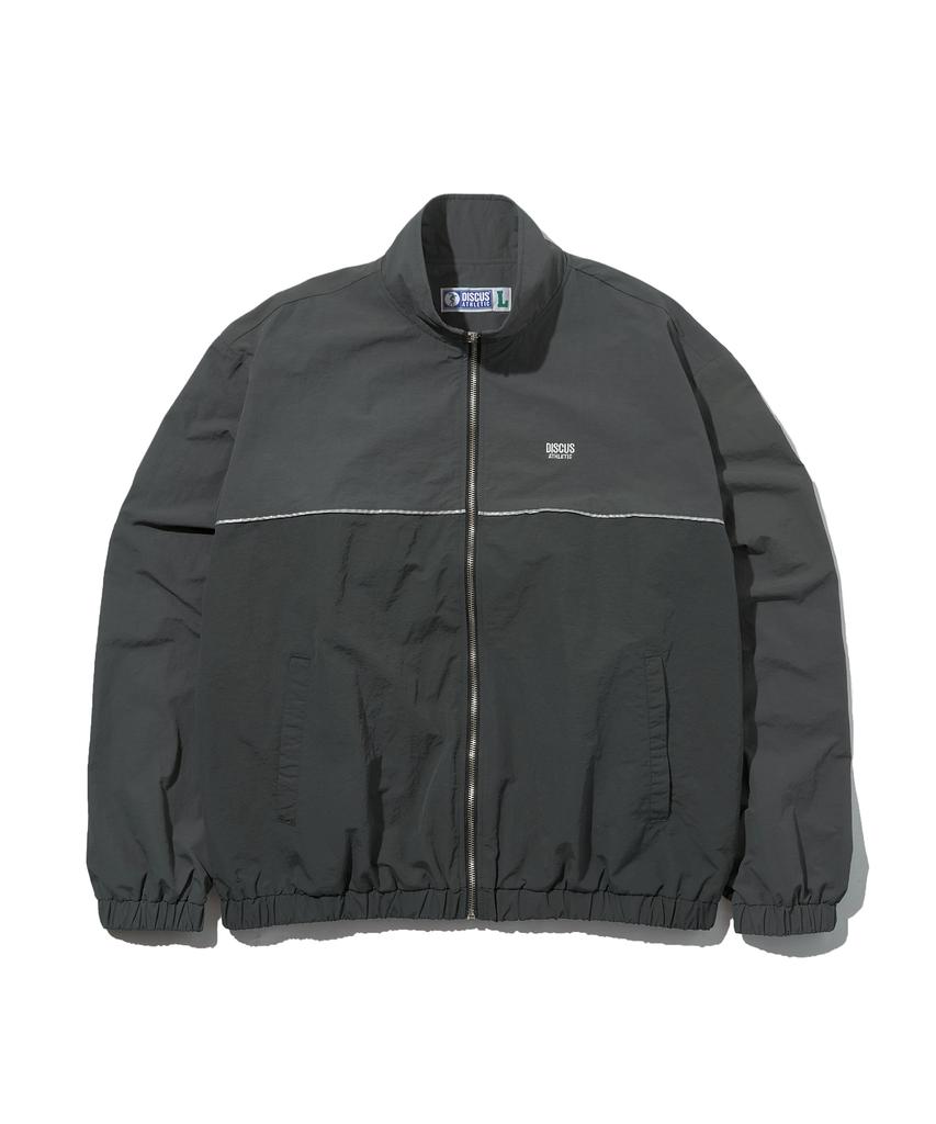 Discus Athletic Logo Track Jacket Charcoal