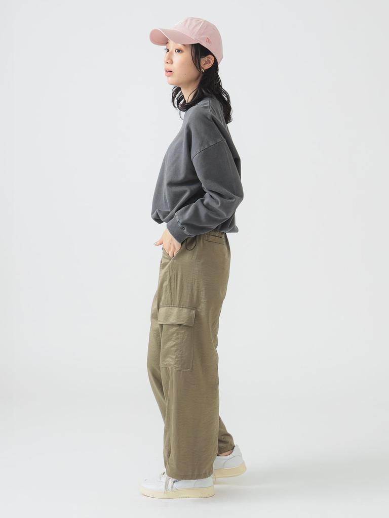 LIFE STORE by BEAMS Overdyed Fleece Pullover FREE BMING Women's Sweatshirt, INK_BLACK