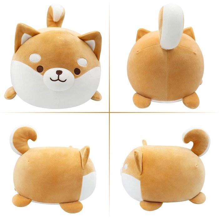 Homehalo Shiba Inu Plush Large Super Cute Dog Hugging Pillow Super Mochi Mochi Plush Round Dog Cushion Soft Sleeping Pillow Comfortable