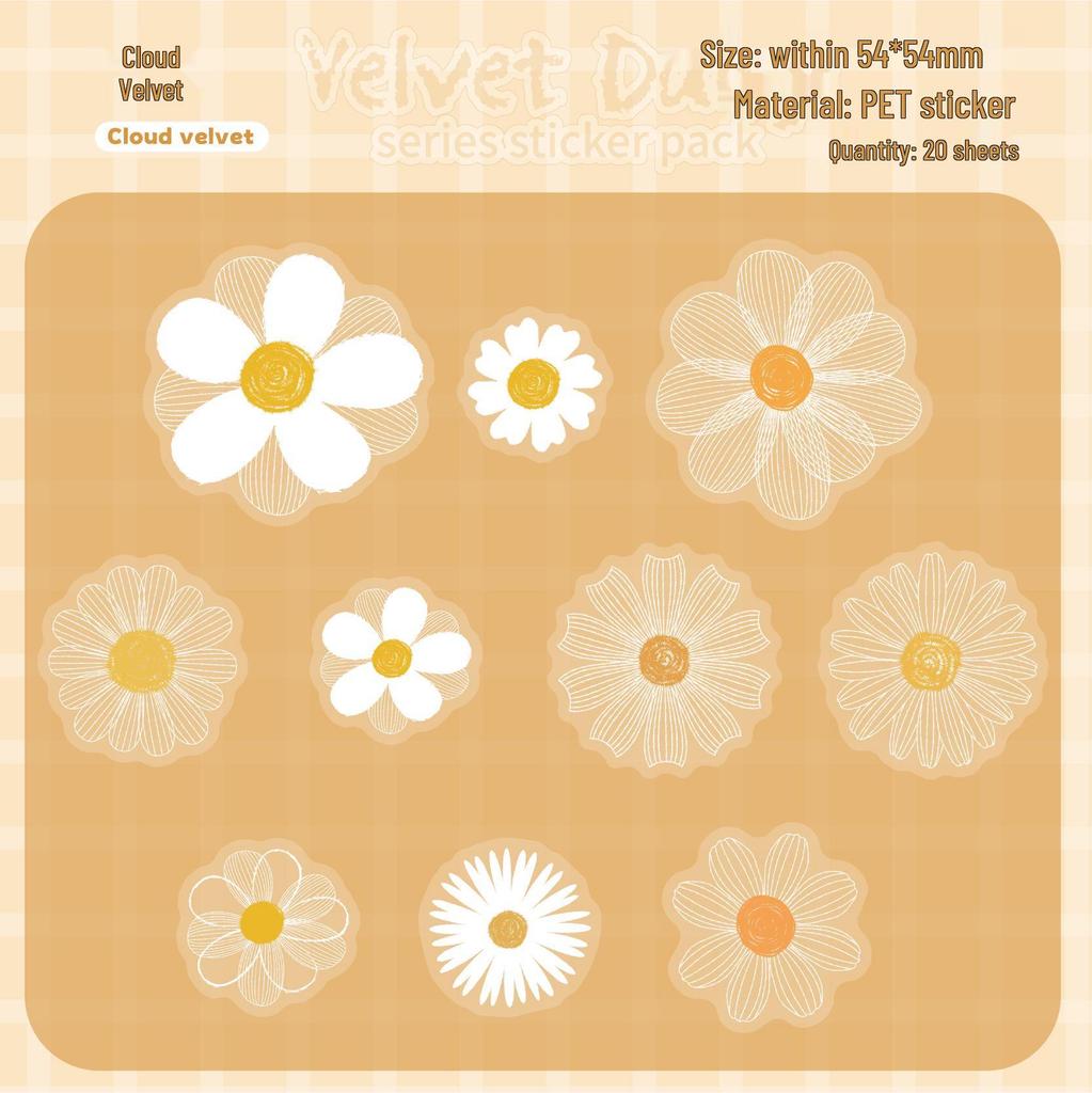 Retro Story DIY Kreatives Sticker-Set: Pastellserie
