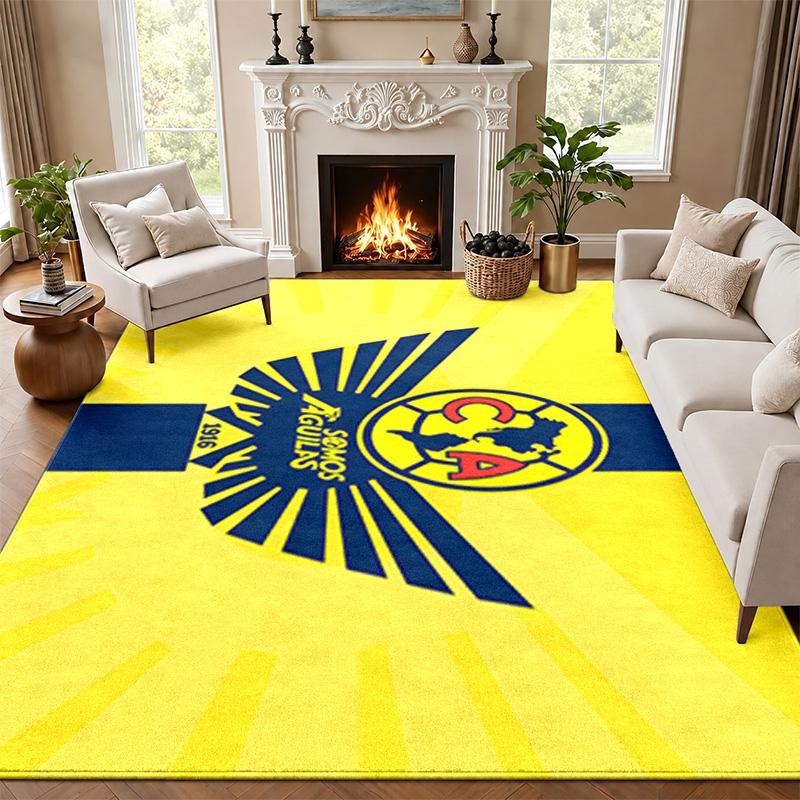 Club America Carpet Door Mat for Living Room or Bedroom Protective Mat Under Chair Office Decoration Christmas Gift Birthday Present