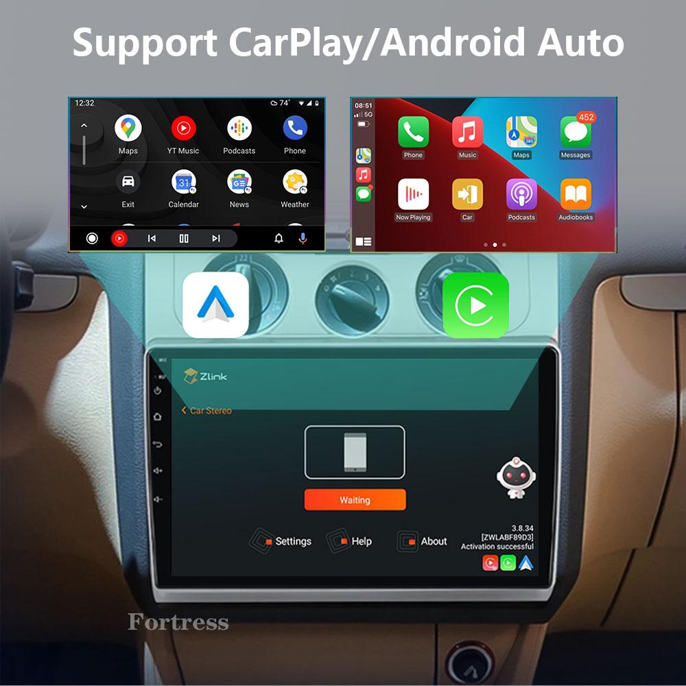 10 inch GPS Navigation Android Auto for Volkswagen Touran 1 2003 - 2010 Car Radio Video Multimedia Player 4G BT Wireless CarPlay