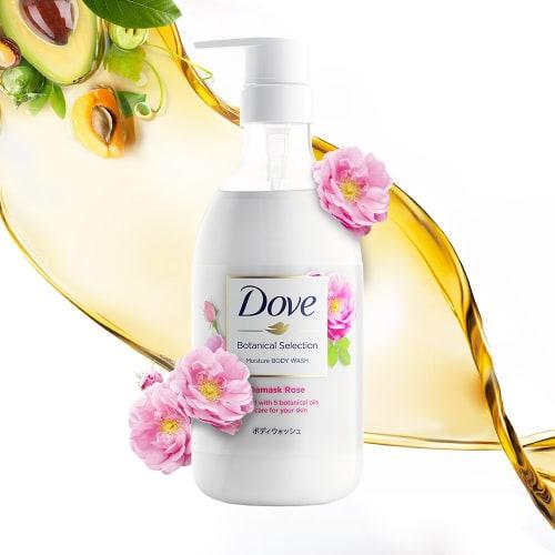DOVE Body Wash Botanical Selection Damask Rose Refill 360g