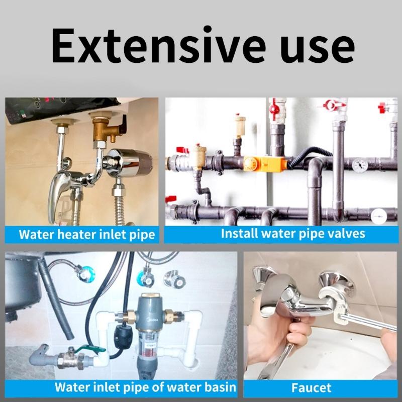 Telescopic Basin Wrench Carbon Steel Sink Faucet Plumbing Tool for Tight Space Kitchen Bathroom Installation Maintenance