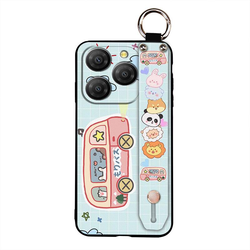 Wristband Silicone Phone Case For Blackview Shark9 5G Back Cover Cute Anti-knock Wrist Strap Lanyard Durable Anti-dust