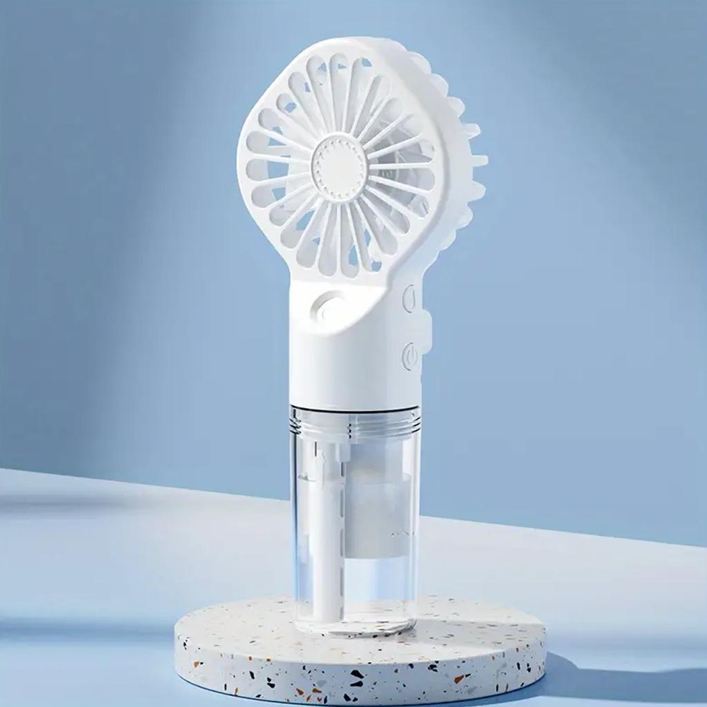 Handheld Mini Fan Air Conditioner USB Rechargeable Portable Mist Cooler Cooling Spray Humidifier Fan for Home/Office/Dorm