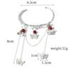 Anime Tian Guan Ci Fu Bracelet Hua Cheng Xie Lian Cosplay Adjustable Butterfly Finger Rings Pendant Accessories Props