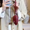 PU Leather Mouse Shape Coin Purse Creative Animal Change Purse Keychain Wristlet Pouch  Travel