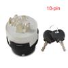 Ignition Switch W/ 2 Key 9 Pins / 10 Pins 701/80184 50988 858/04674 701/45500 for JCB JCB200 JCB220 Tractor Preheat Start Switch