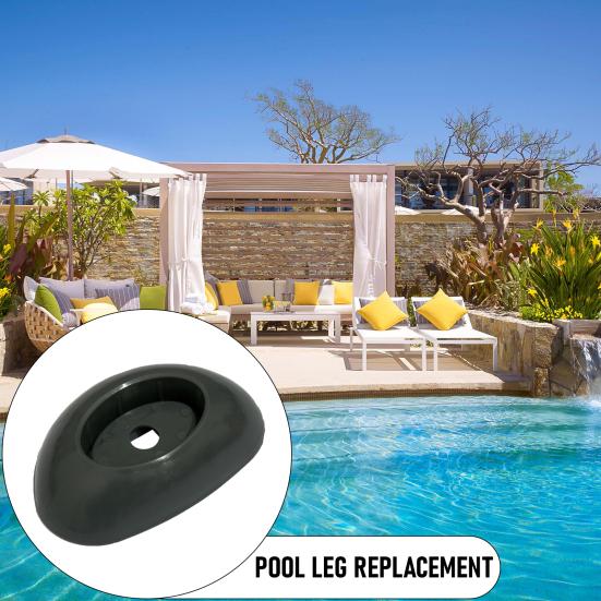 4 ks koncovky nohou bazénu Koncovky vertikálních nohou rámu bazénu Oválné dno Náhradní díly základny bazénu pro nadzemní bazény 16'x48" 18'x48" 20'x48" 24'x52"