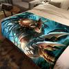 1PC Predator Alien Warrior Plush Blanket Soft Comfortable All Seasons Suitable Sofa Office Travel Home Gift Idea