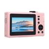 4K Digital Camera for Photography Autofocus 64MP HD Camera with 10 Filters Front Flash 3 Inch Screen Pink