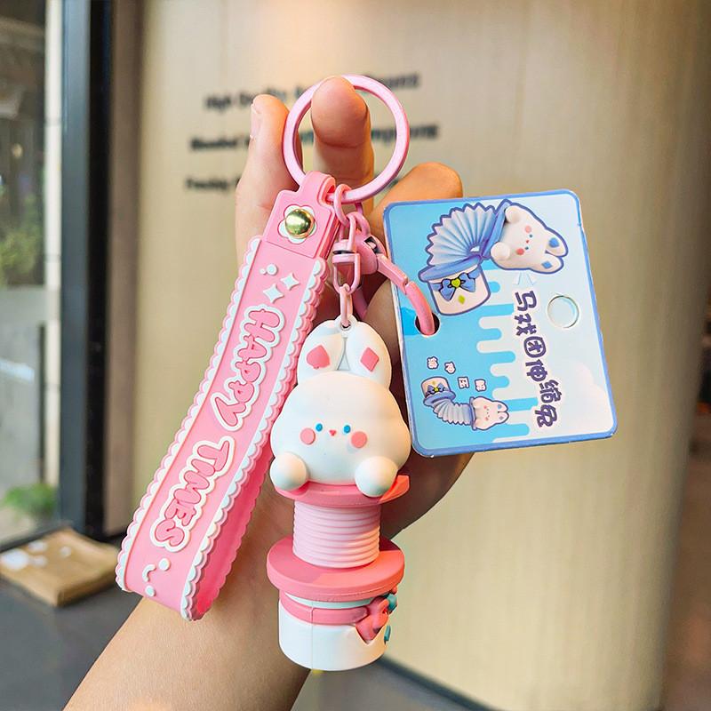 Bunny Circus Purple Keychain Fun Silicone Gift For Birthdays Holidays And Parties