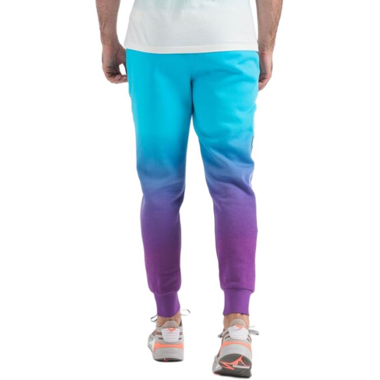Puma Basketball Series Gradient Casual Mid-Rise Knitted Sports Pants Men Bottoms Blue 535114-01