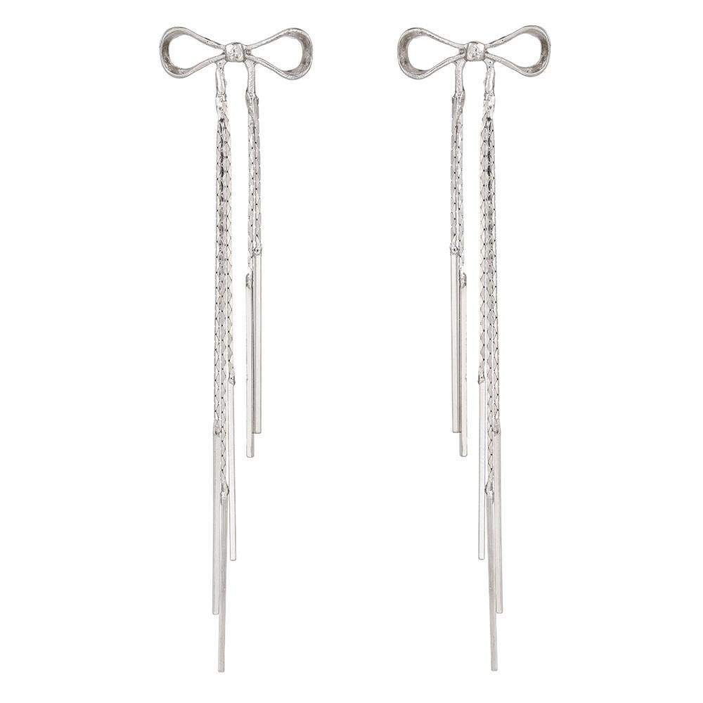 

Bow Tassel No Ear Piercing Ear Bone Clip Women S Simple Fashion Temperament Earrings Style Niche Earrings Trendy Round