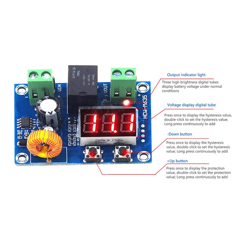 Xh-M609 DC 12V-36V Ladegerät Modul Spannung Überentladung Batterie Schutz Präzise Unterspannung Bord