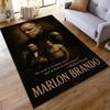 Marlon Brando Themed Rug with Classic Design. Non-slip rug suitable for living room and bedroom sofas.