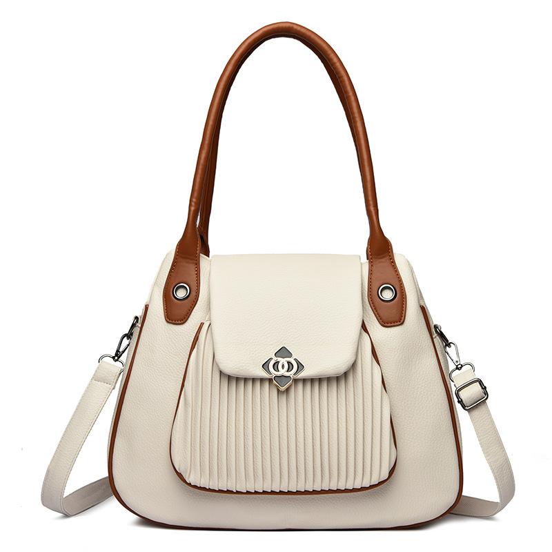 

Сумка через плечо и кроссбоди в стиле легкой роскоши и нишевого дизайна с большой вместимостью для поездок на работу, подмышечная сумка бежевый