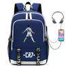 Football Star Collection Teen Primary And Secondary School Student School Bag Usb Men'S And Women'S Casual Backpack