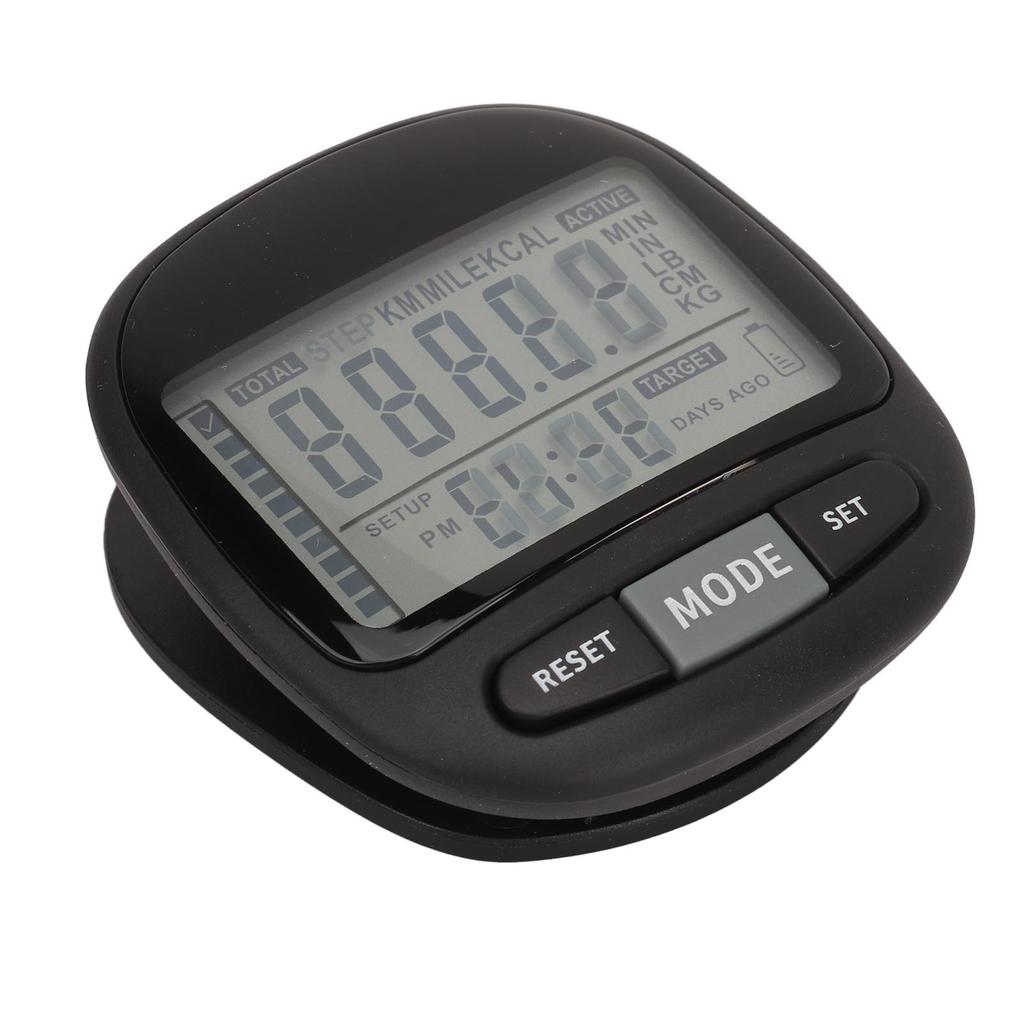 3D Pedometer with Lanyard 210MAH Tracks Calorie Burning Personalized Target Accurate Step Counter