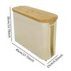Toilet Paper Storage Basket Bamboo Lid Tissue Box Multifunctional Space Saving Bathroom Organizer Tissue Roll Storage Basket
