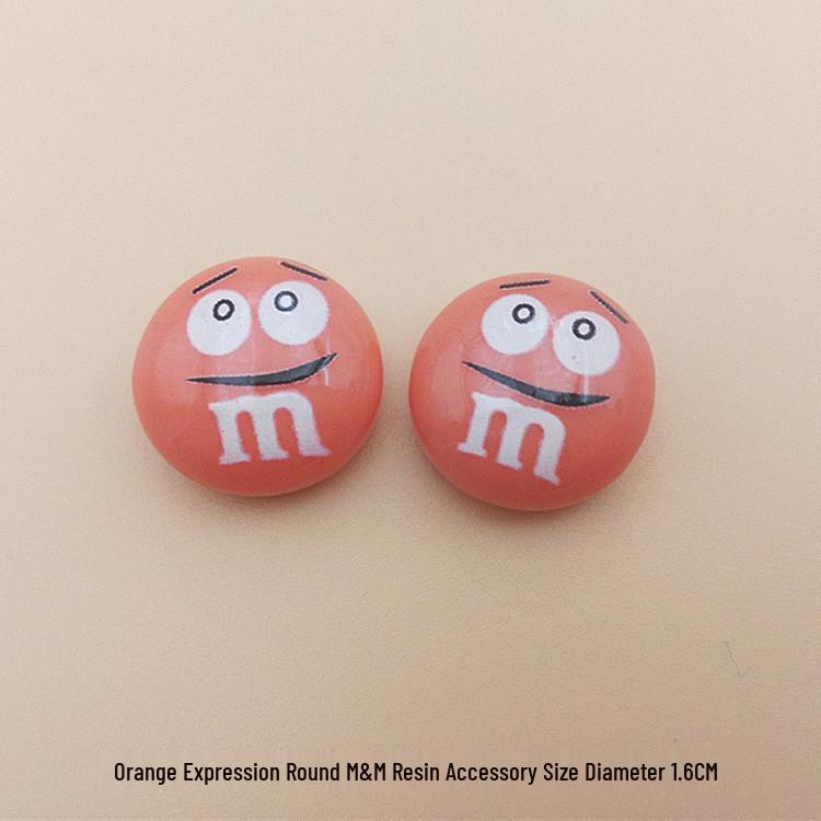 Cartoon Rainbow M&M's Resin Jewelry and Phone Case DIY Accessories