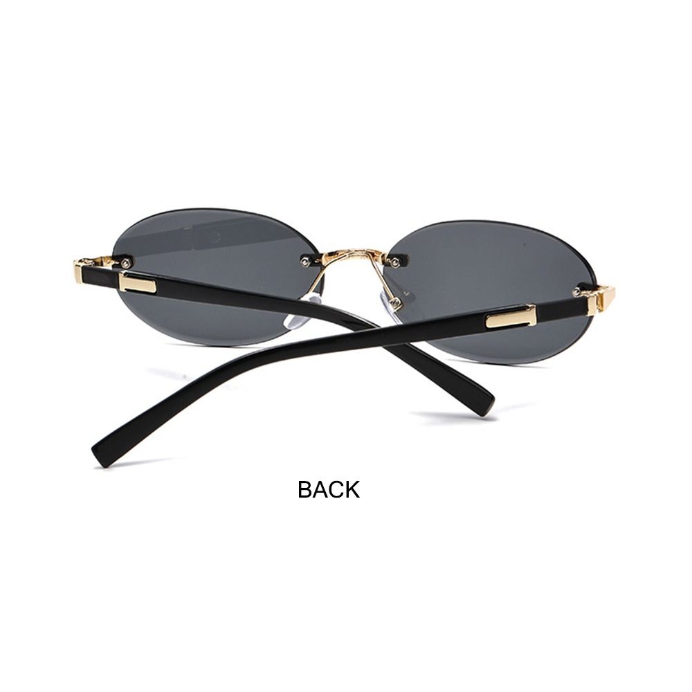 Street Style Oval Frame Sunglasses Cut-Edge Y2K Eyewear Trendy Punk Shades  for Women