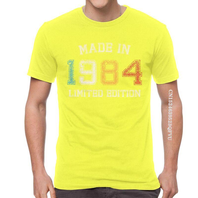 Born In 1984 Tshirts Men Men Streetwear T Shirts Made In 1984 Birth Year EMO Men  Tshirt Cotton Oversized Tee Tops Clothes