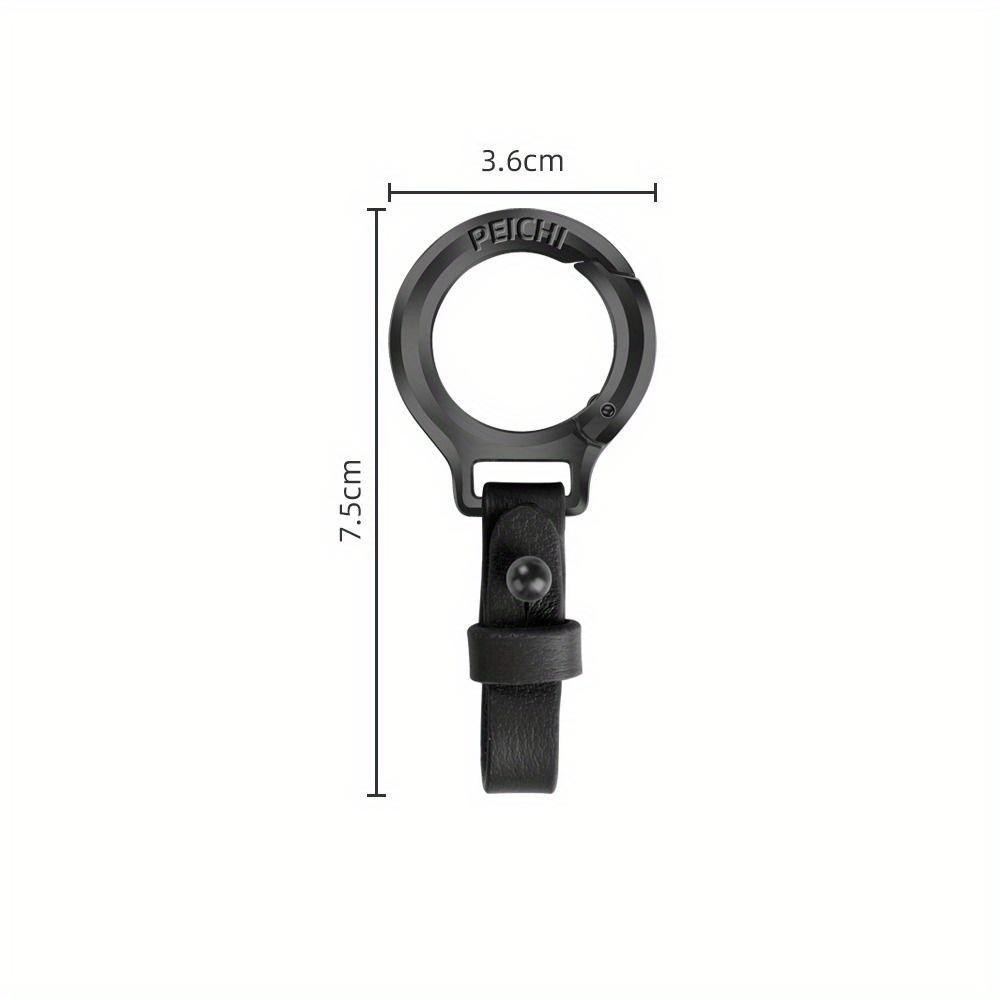 Leather Keychain Waist Belt Buckle Carabiner Car Key Holder Small Key Rings for Gift Outdoor Tool