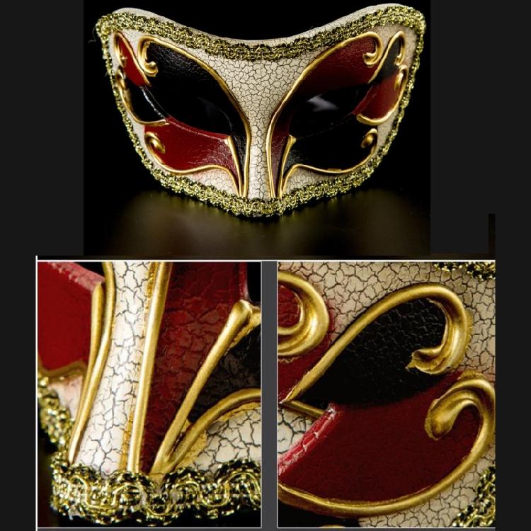 Masquerade Half Face Cover Halloween Eyemask Costume Half Face Cover Masquerade Costume Decoration for Women Men