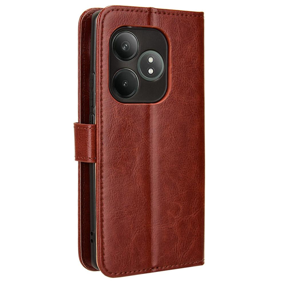 For Realme GT Neo6 SE 5G/Neo6 5G/GT 6 5G/GT 6T 5G Case Wallet Crazy Horse Texture Magnetic Phone Cover