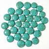 Aqua Green Turquoise Round Cabochon Lot, Handmade Loose Gemstones for Jewelry Making