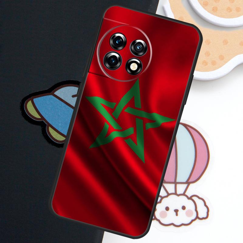 Morocco Moroccan Flag Case For OnePlus Nord 5 CE 3 4 Lite N20 N30 OnePlus 15 13 12 11 10 Pro 10T 12R 13R 15R Cover