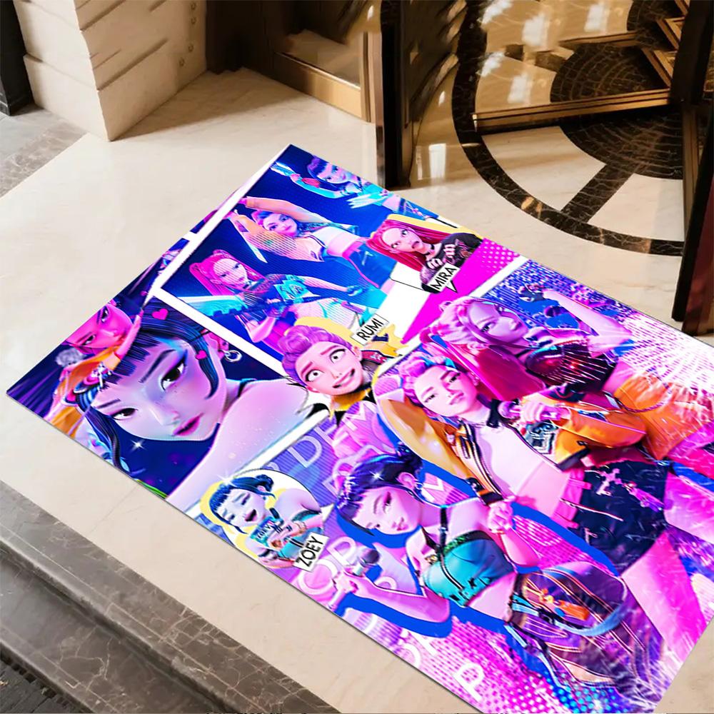 Huntress Power Squad Floor Mat Suitable for Living Rooms Bedrooms Hallway Game Room Anti-slip Rug Decorate Offices Gift for Festivals