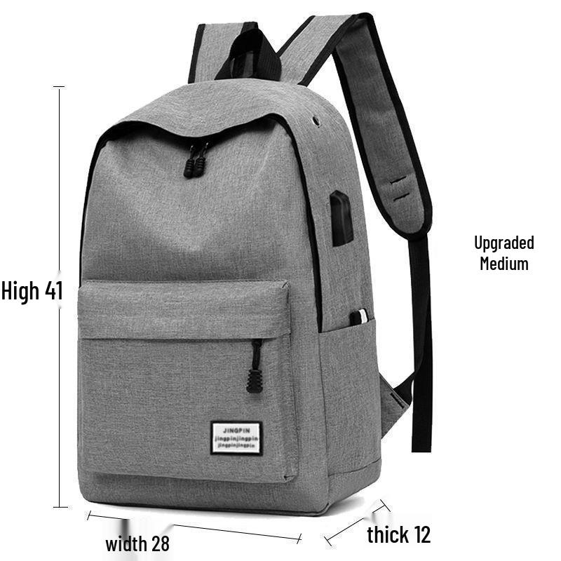 Men's Korean Style Canvas Backpack - Large Capacity for Students, Computers, and Travel
