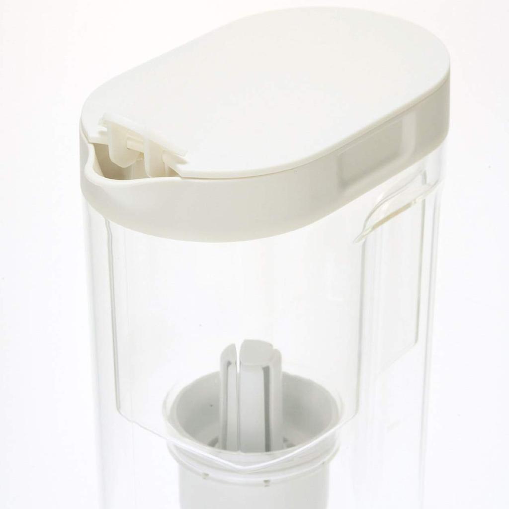 MUJI Acrylic Water Filter Pitcher, Water Filter Capacity Approx. 1.1L, 18590674, Transparent