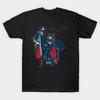 Men Black Print T-shirt Laszlo And Nadja Retro Pop Art No-Cut Transfer Paper Print Cotton Tshirt