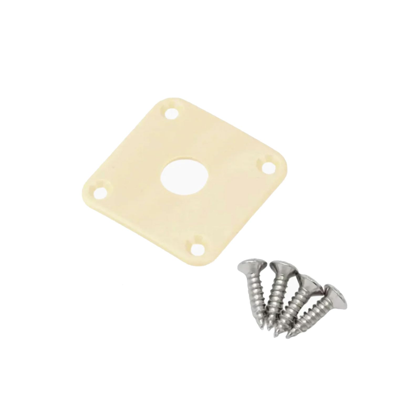 

ALLPARTS Les Paul Type Side Jack Plate Plastic Cream AP-0633-028 []