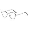 Gold Wire Retro Round Eyeglass Frames for Women - Optical Myopia-Fit, Korean Style, Large Face Trendy Design.