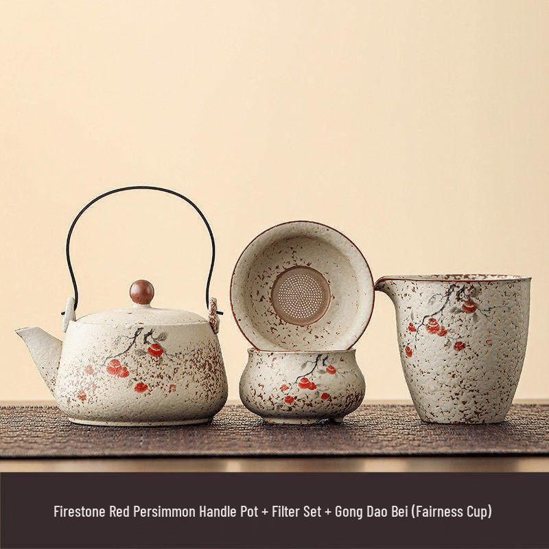 Tea Xun Flint Red Persimmon Teaware Set
