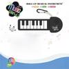 Foldable Silicone Piano Keyboard Rainbow Color Mini Rainbow Guitar Keychain  School Activities