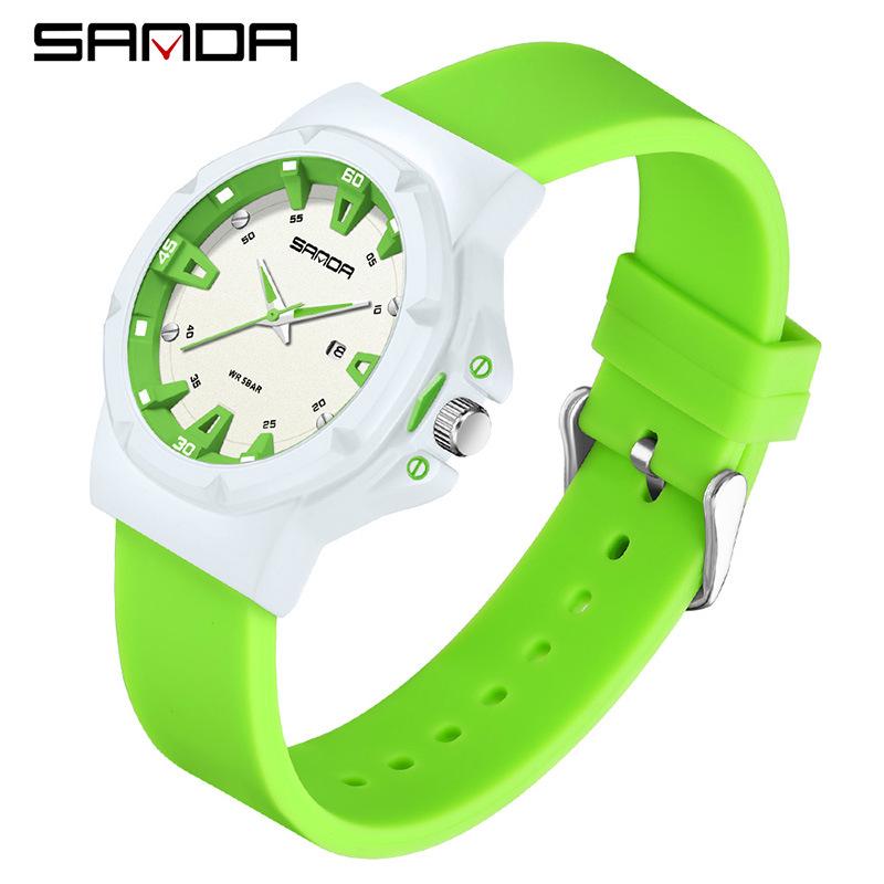 SANDA Quartz Watch Casual Sports with Calendar, Special for Exams and Students