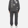 Evisu AW23 Trademark Print Straight Leg Cargo Pants Men pants Dark-Gray 2EAHTM3SP1113STCT