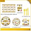 81 Pcs Construction Birthday Party Supplies Decorations Includes Tablecloth, Plates, Napkins, Cups and Tablewares for Boys Kids Construction Tractor