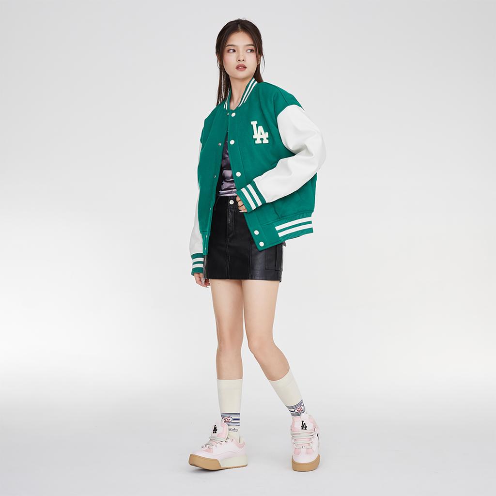 New MLB Baseball Jacket Unisex Green 3AJPV0634-07GNS